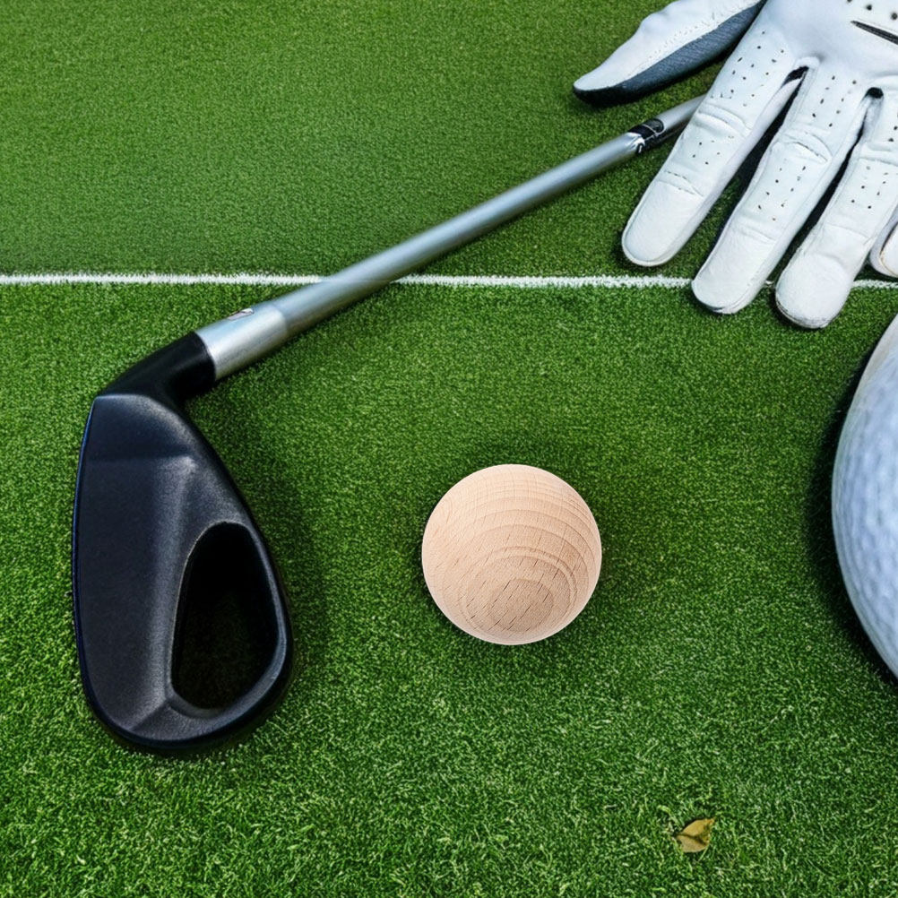 Croquet Set Lawn - 木製丸型ボール 天然硬材 7.5cm ソリッドスムース クロッケボール アウトドア芝生ゲーム