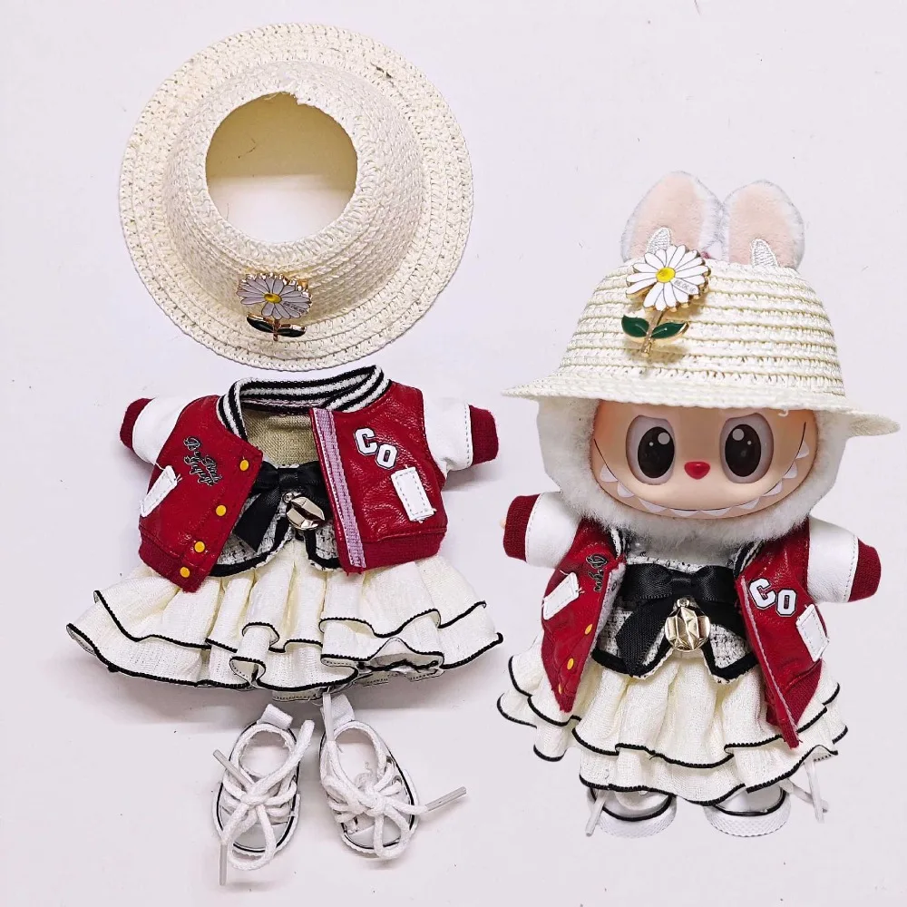 Party Games 15 In 1 - 15/17 センチメートルラバブ人形服衣装野球ユニフォームドレスアップ DIY ギフト人形アクセサリー座っているパーティーゲーム DIY ギフトおもちゃ