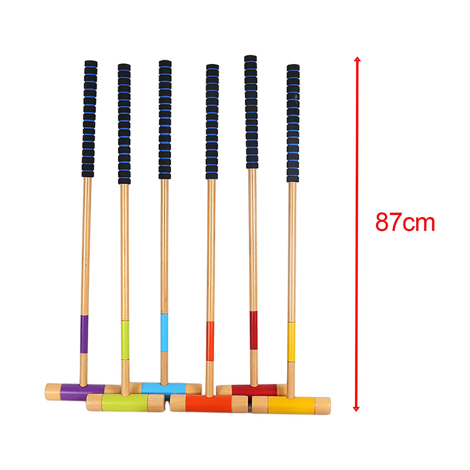 Croquet Set Lawn - 6ピース6人用クロッケーセット、芝生用屋外クロッケーセット、家族向け