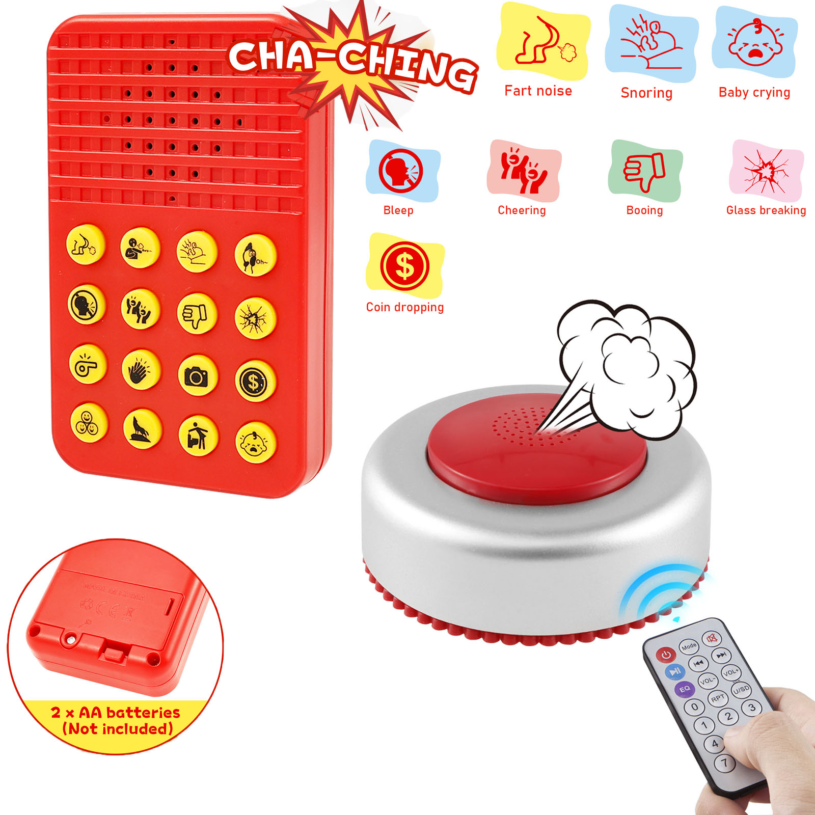 Party Games Adult Birthday - 面白い音響効果マシン リモートおなら音発生器 プランクアイテム ジョーク玩具 パーティーゲームやギャグ用 おなら音おもちゃ