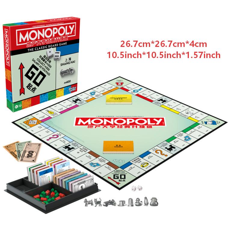 Hasbro Game Monopoly - ハスブロ モノポリー ボードゲーム 2～6人用/不動産取引ゲーム 8枚のトークン付き/家族向けの象徴的なモノポリートークン