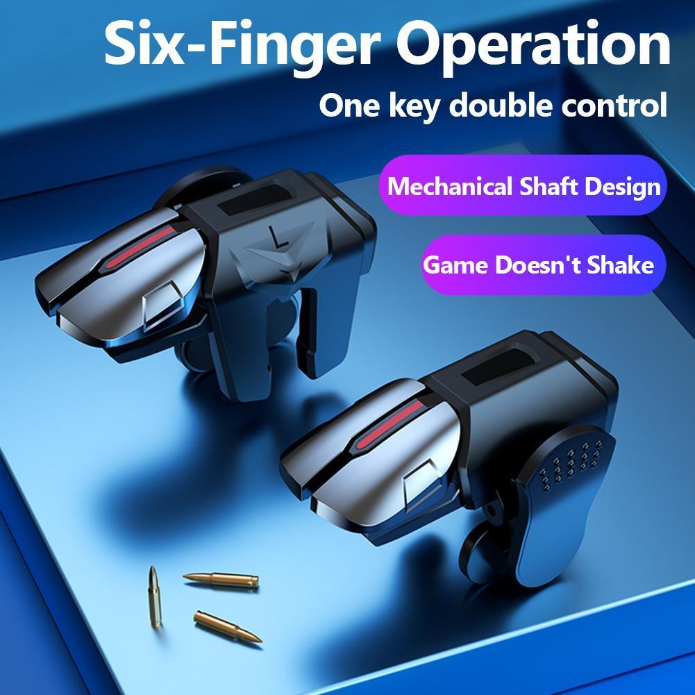 Party Games Android - Pubgゲーム用の発射ボタンコントローラー,物理ボタン,遅延なし,シューティングゲーム,iPhone, Androidフォン,2個