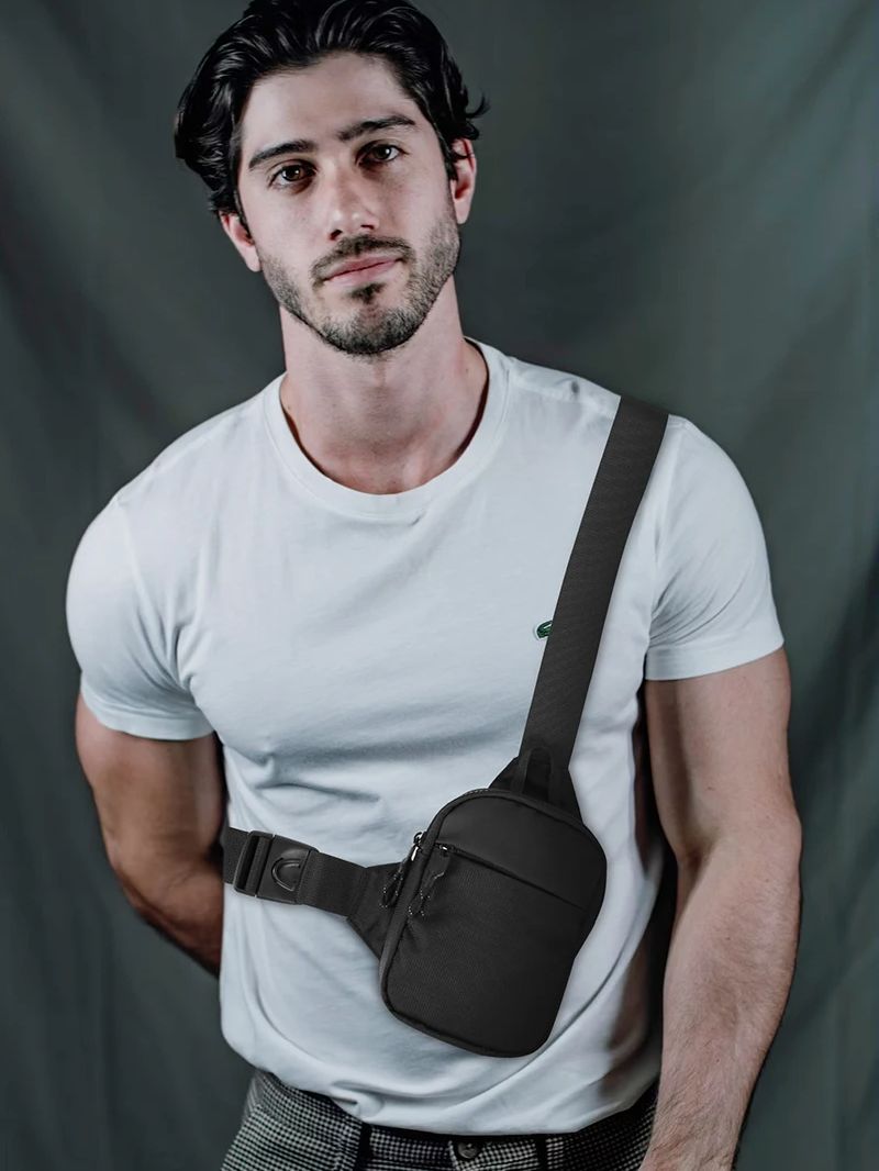 カジュアルメンズショルダーチェストバッグナイロン防水アウトド - Sack Race Bag のレビューと価格