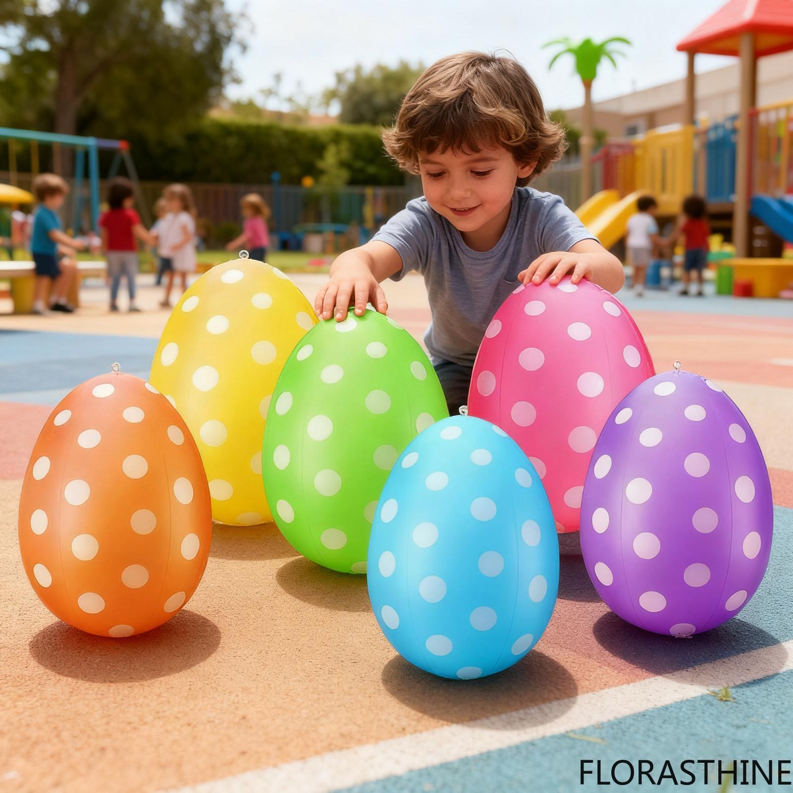 6個入りインフレータブルイースターエッグ/セット イースター - Party Games Egg のレビューと価格