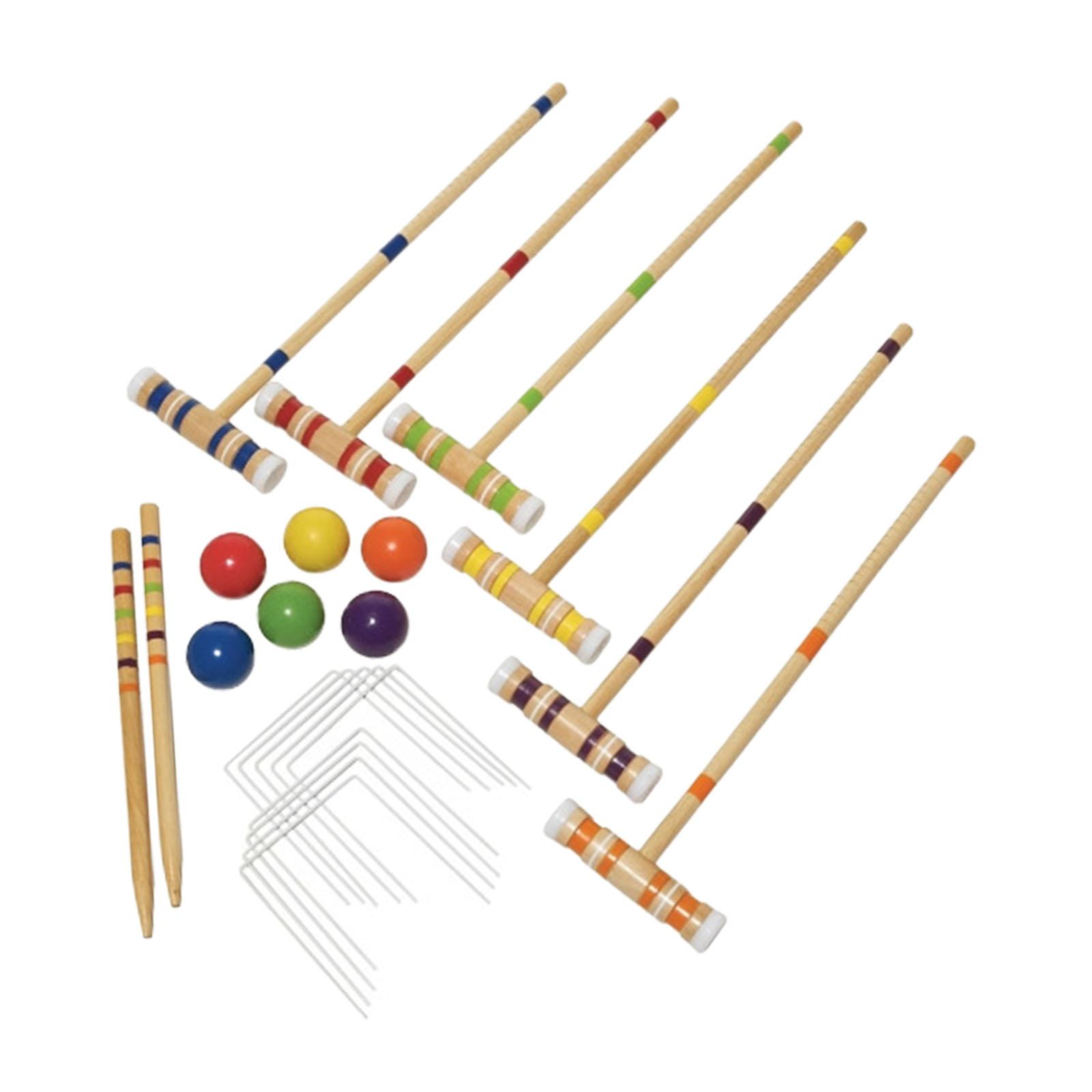 スポーツアウトドアクロッケセット 芝生用クロッケゲームセット - Croquet Set Lawn のレビューと価格