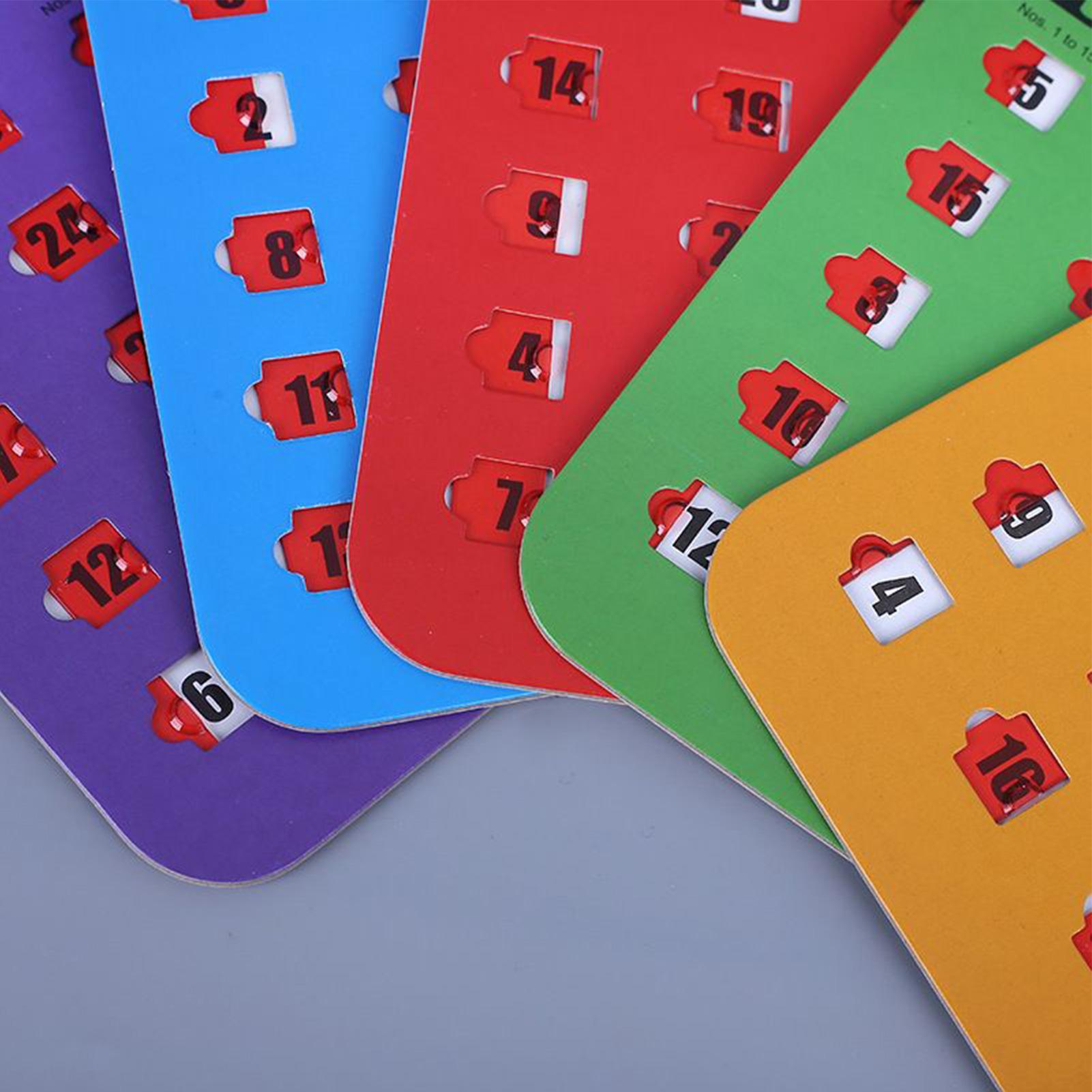 5枚入りビンゴゲームカード 大型印刷ビンゴカード 大人数向け - Party Games For Adults Large Group のレビューと価格