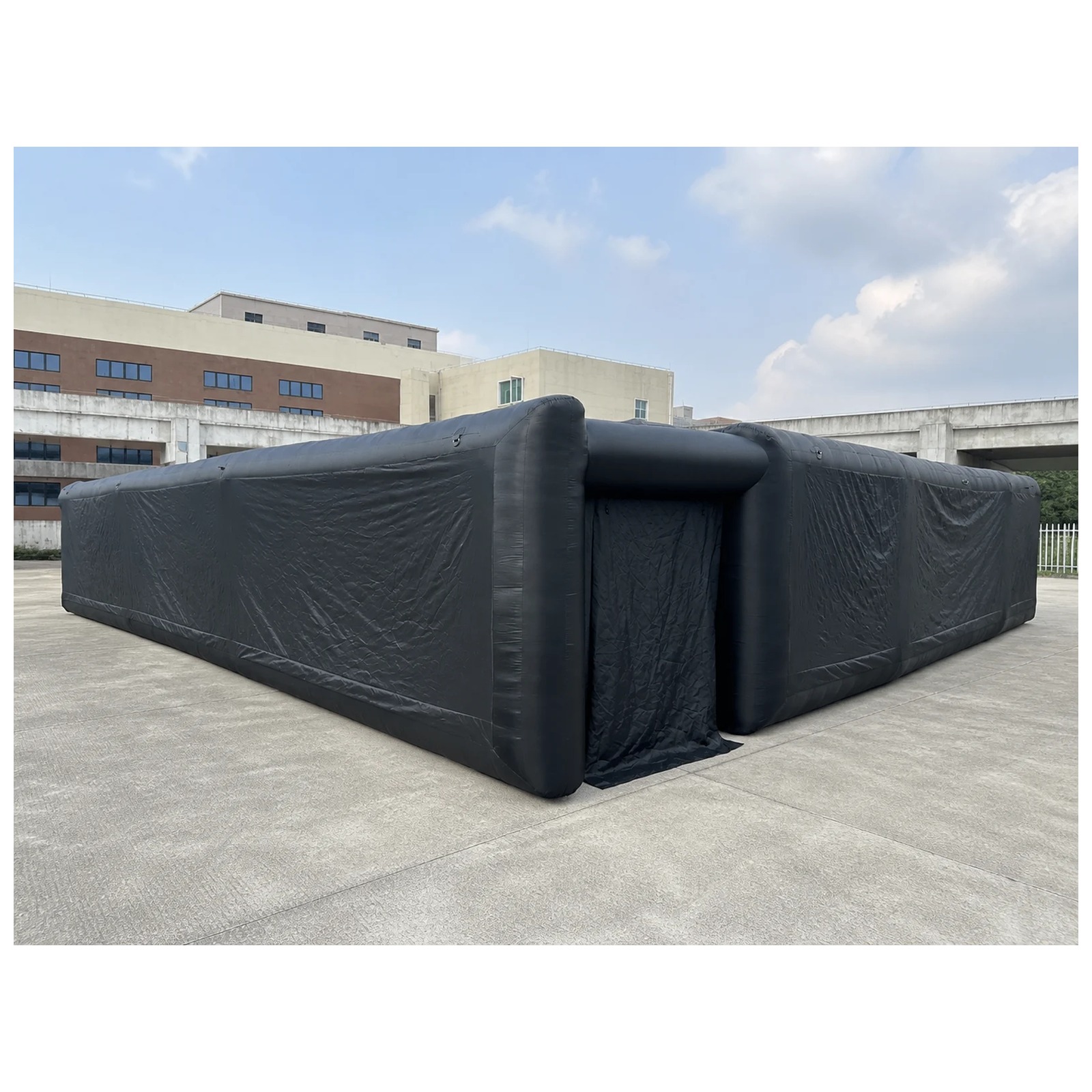 大型無地ブラックインフレータブル迷路 12×12m 39×3 - Party Games Kids のレビューと価格
