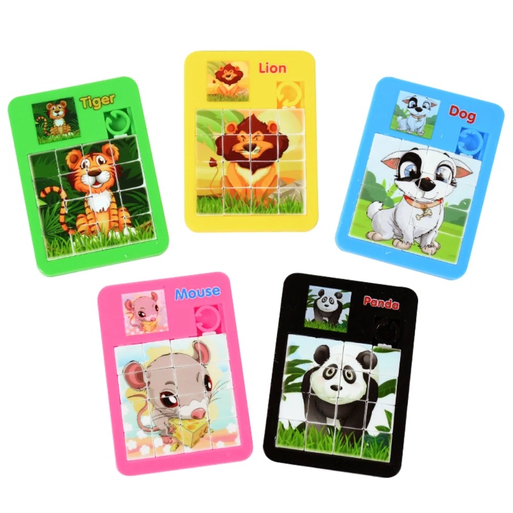 10-50 個楽しい漫画ジグソー動物パズルゲーム子供の知育玩 - Party Games Easter For Kids のレビューと価格