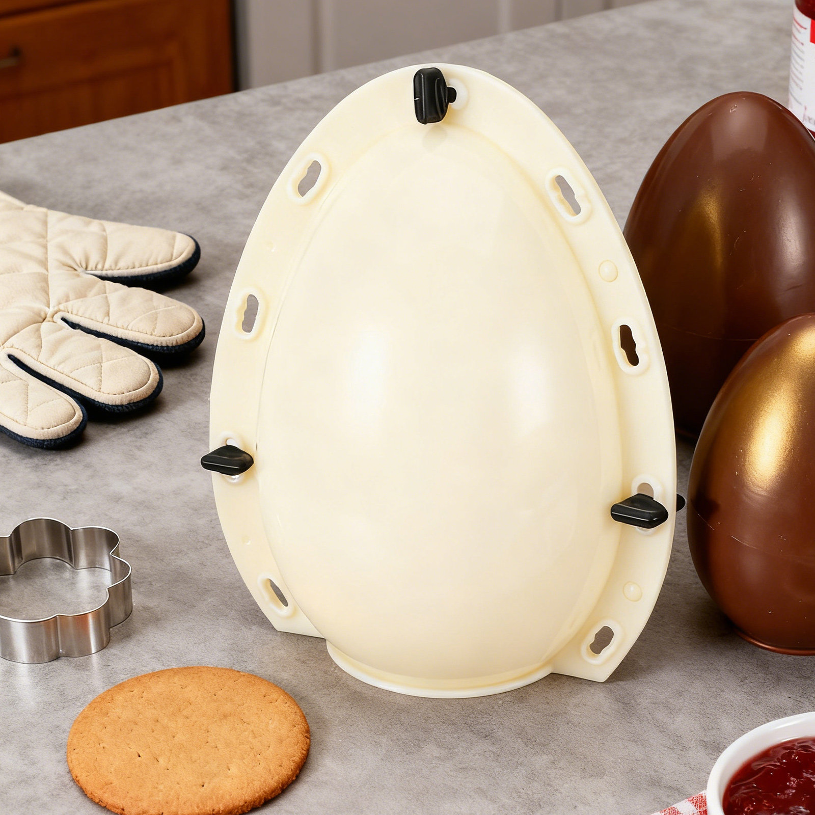 20cmの大型イースターエッグ型、巨大な中空チョコレートシェ - Party Games Egg のレビューと価格