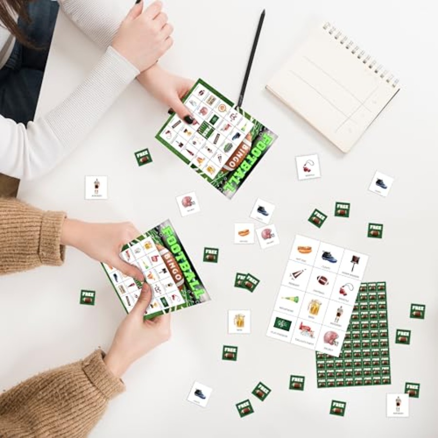 サッカーパーティービンゴゲームカード、大人、大人数の家族、友 - Party Games For Adults Large Group のレビューと価格