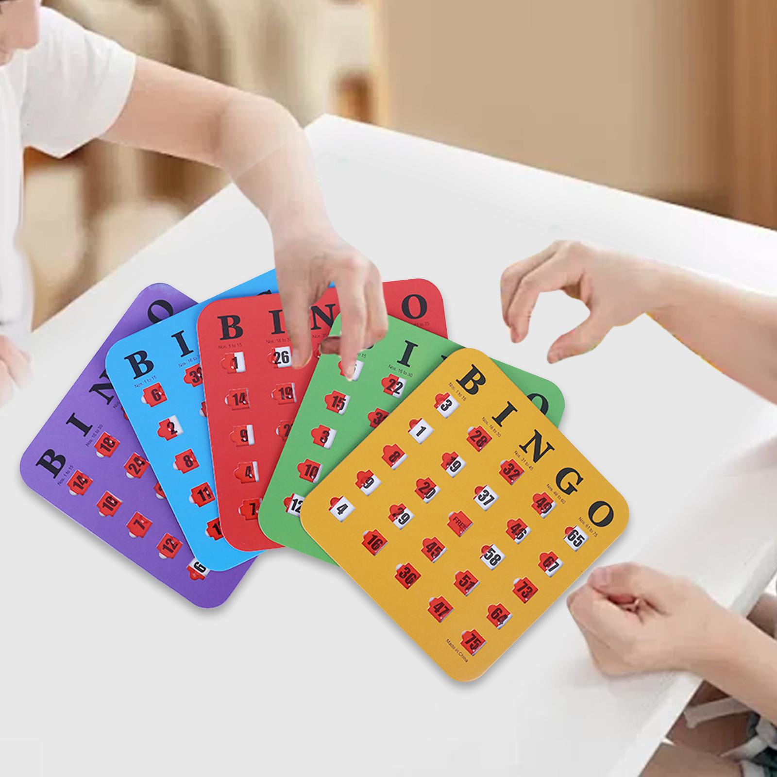 5枚組 大きなプリント ビンゴカード 見やすい パーティーゲ - Party Games For Adults Large Group のレビューと価格