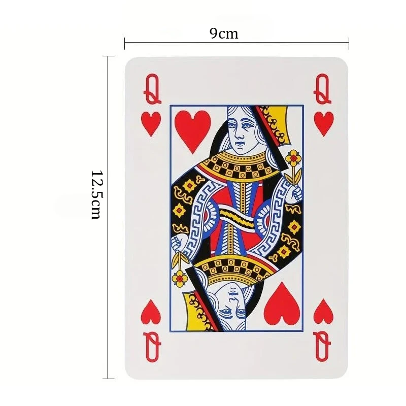 スーパージャンボ特大サイズのトランプ 2倍大きい 54枚 結 - Party Games Adult Birthday のレビューと価格