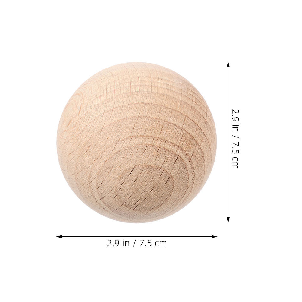 硬材クロケットボール 7.5cm 天然未仕上げ丸型木製球 屋 - Croquet Set Lawn のレビューと価格